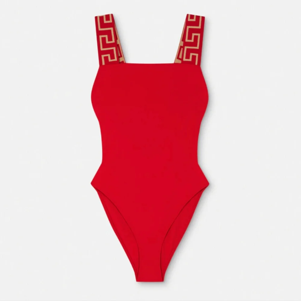 Versace Greca Border One-Piece Swimsuit SIZE 4(L) - Picture 9 of 16